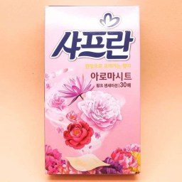 Листовой кондиционер для белья с ароматом розы LG Aroma Sheet Pink 30 шт